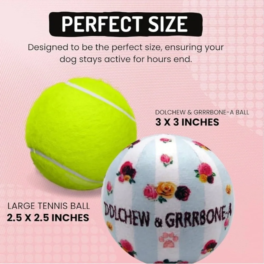 Luxurious Plush Dog Ball